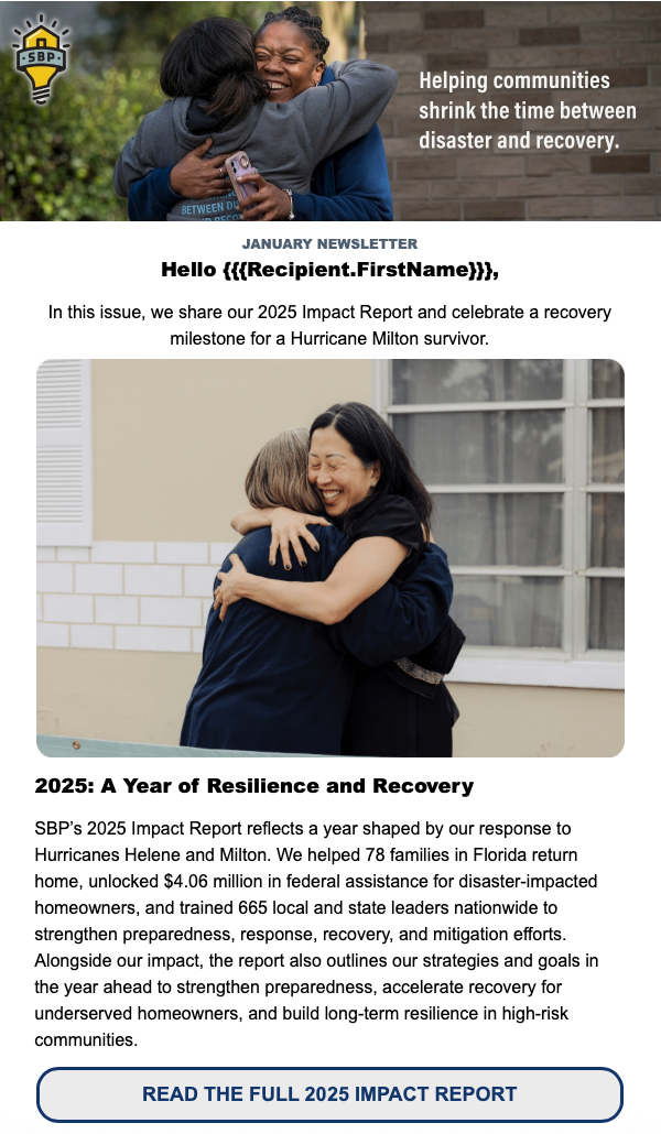 January newsletter — 2025: A Year of Resilience and Recovery